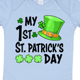 thumbnail image 4 of Inktastic My 1st St. Patrick's Day Green Top Hat and Clovers Boys or Girls Baby Bodysuit, 4 of 5