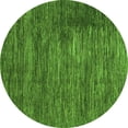 thumbnail image 1 of Ahgly Company Indoor Round Abstract Green Modern Area Rugs, 7' Round, 1 of 4