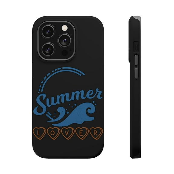 DistinctInk Tough Case for Apple iPhone 15 PRO (6.1" Screen), Compatible with MagSafe Charging - Summer Lover