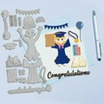 thumbnail image 4 of Troqueles de corte para graduación (hombre y mujer) para hacer tarjetas, números y texto de graduación. Ideales para scrapbooking, diarios, repujado y decoración en papel., 4 of 7