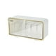 thumbnail image 2 of Caja organizadora de calcetines, ropa interior y corbatas, transparente, para colgar en la pared, multifuncional. Blanco, 2 of 4