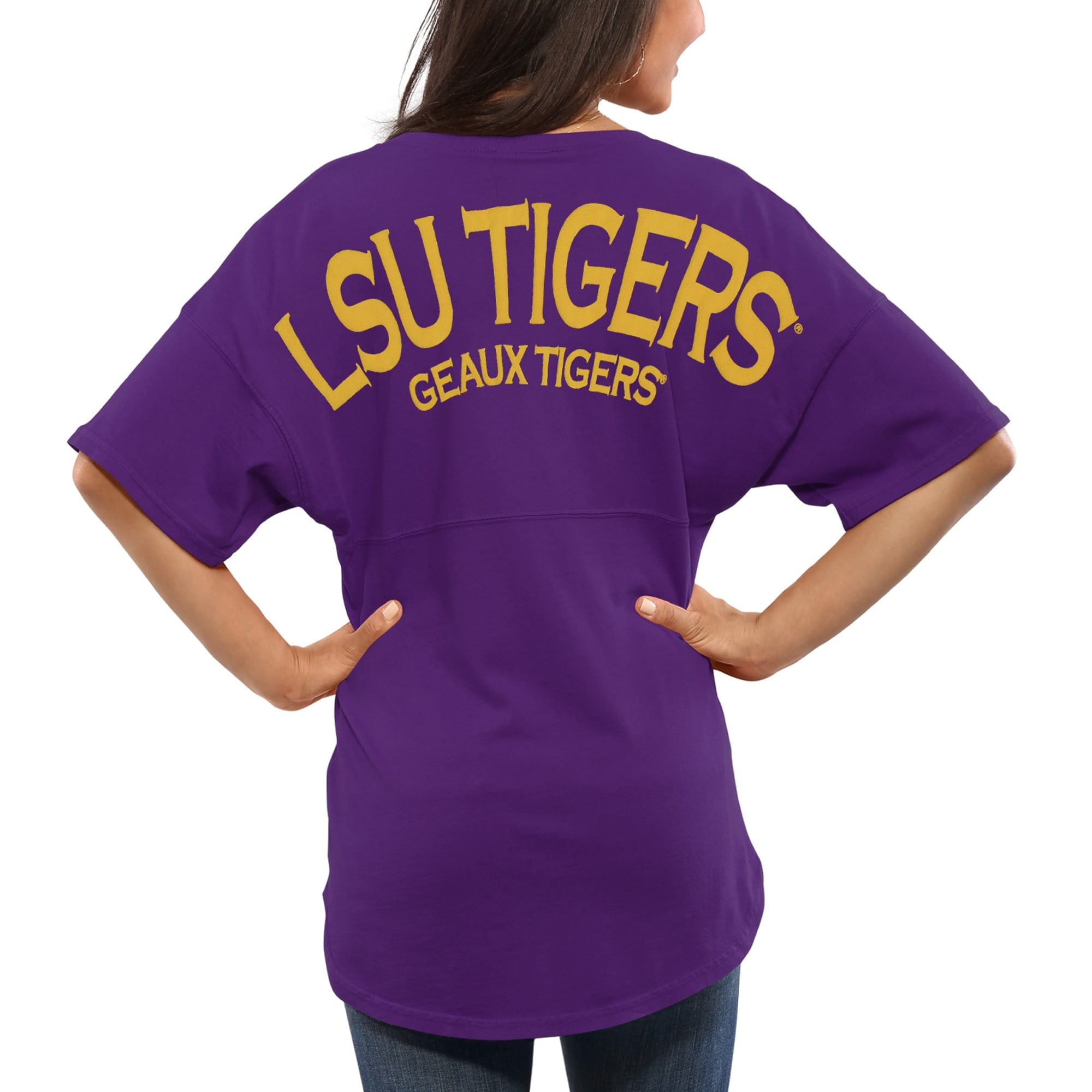 Women's Purple LSU Tigers Spirit Jersey 