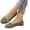 Green, variant on IEMIEMIEM Women's Slip On Flats Square Toe Fashion Casual Leather Chunky Low Heels Ballet Flats Wide Comfortable Walking Shoes Slip-On Loafers Dress Shoes Hot Pink 7 Wide