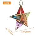 thumbnail image 5 of Star Votive Tea Light Candle Holder Hanging Lighting Lantern, 5 of 5