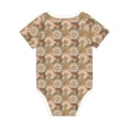 thumbnail image 2 of Daiia Mandala Printed Unisex-Baby Short Sleeve Onesies Bodysuits Baby Climbing Clothes Soft and Comfortable Romper with Expandable Shoulder Design-6 Months, 2 of 8
