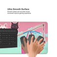 thumbnail image 5 of Hirioo Cats On Broomstick for Mouse Pad ,Anti-Slip Base, Durable Stitched Edges, Perfect for Gaming, Office, and Home Use,16x35.5in, 5 of 9