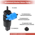 thumbnail image 4 of Unique Bargains Windshield Washer Pump w/Grommet for Mercedes-Benz E-Class No.A2108691021 - Pack of 1, 4 of 6