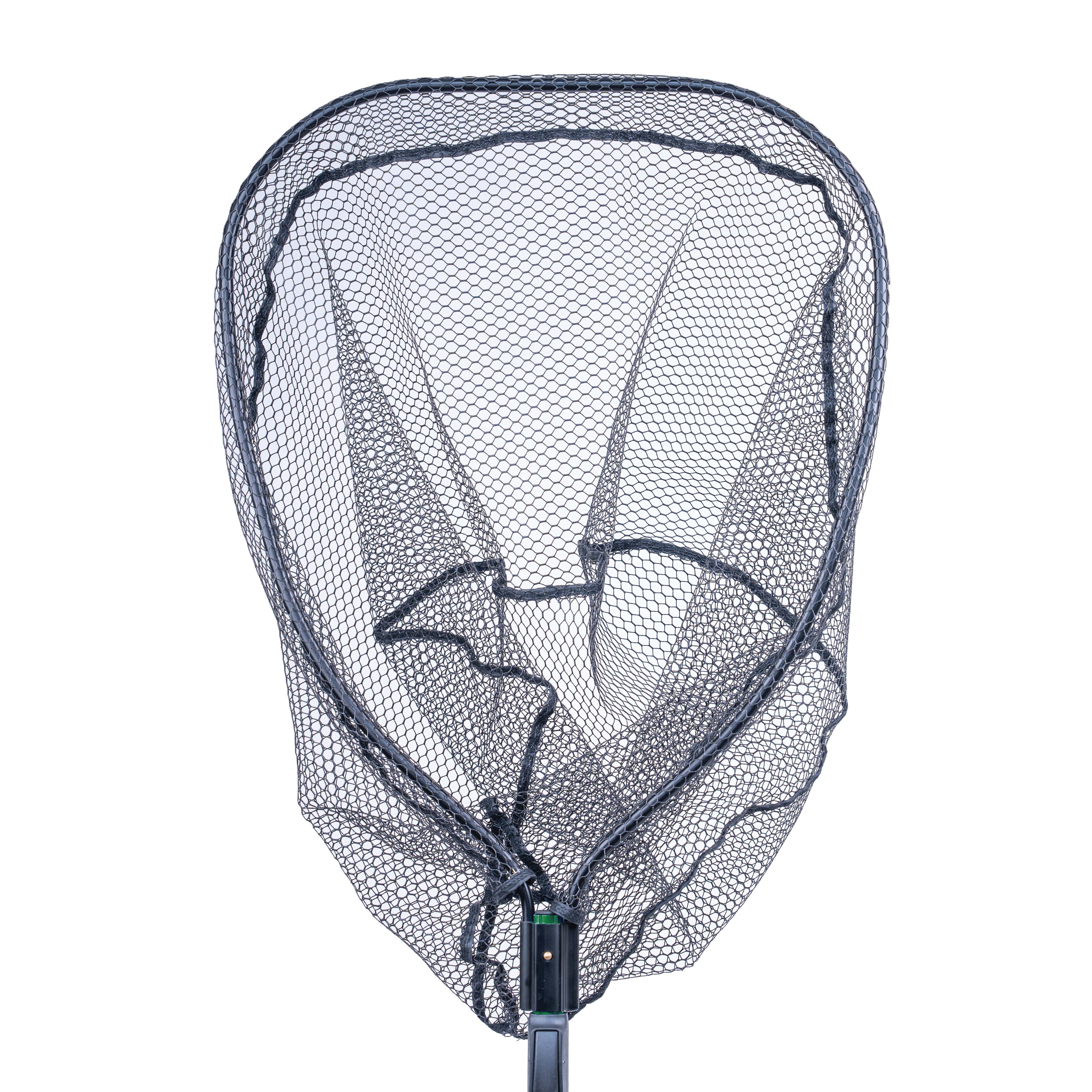 Ozark Trail Telescoping Heavy Duty Landing Net, 96 in Extendable Handle Fish Net with PVC Coated Mesh for Freshwater and Saltwater Use