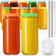 thumbnail image 1 of Set de 12 Botellas de Vidrio para Jugo AOZITA de 480 ml con Tapas, 1 of 9