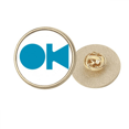 thumbnail image 1 of Consentement Connaissance Commune Culture de la Langue Anglaise Rond Métal Broche d'Or Clip, 1 of 3