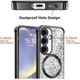 thumbnail image 5 of Magnetic Clear for Samsung Galaxy S24 Case Leopard Glitter [Compatible with Magsafe] Slim Soft TPU Electroplated Shockproof Protective Phone Case Cover for Samsung Galaxy S24 Black, 5 of 14