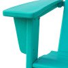 thumbnail image 3 of Noble House Encino Outdoor Contemporary Adirondack Chair (Set of 2) Teal, 3 of 8