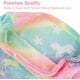 thumbnail image 4 of Manta de cola de sirena para niños - Mantas de cola de sirena que brillan en la oscuridad - Manta de sirena de franela Regalos para niñas - Unicornio luminoso Super suave Tie Dye Juguetes para niñas -, 4 of 5