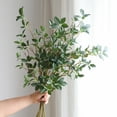 thumbnail image 4 of 4 Pcs Faux Greenery Stems, 30" Artificial Branches for Vase Realistic Eucalyptus Branches Fake Plants Ficus Twig for Office Home Decorations, 4 of 9