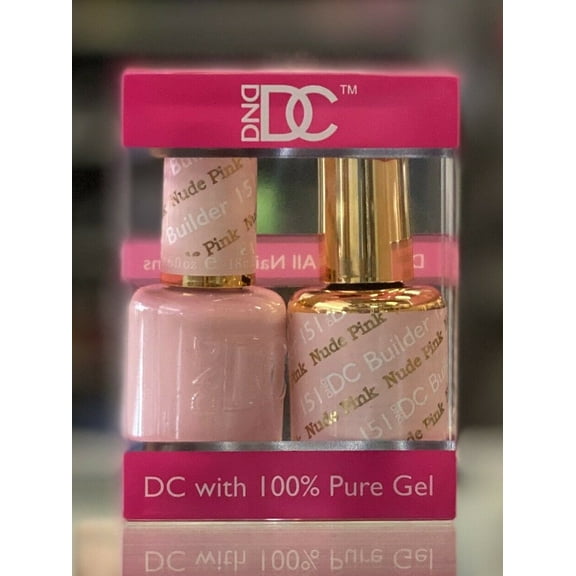 DND - DC Duo Soak off Gel & Matching nail polish, #151 - Nude Pink