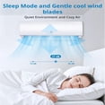 thumbnail image 4 of EastVita 9000-BTU 450-sq ft 208-230-Volt White Through-the-Wall Air Conditioner with Heater with Remote-24 SEER2, 4 of 8