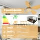 thumbnail image 3 of Vagizm Ventilador de Techo de 30 Pulgadas con Luz y Control Remoto, Estilo Moderno, Montaje Empotrado, Uso en Interiores, Tema Geométrico, 3 of 7