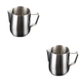 thumbnail image 2 of tamizeot 350 -1000ml Stainless Milk Frothing Pitcher Cappuccino Milk Jug Coffee Mug Cup Latte Foam Container Kitchen Tool Silver 150ML 2Set, 2 of 6
