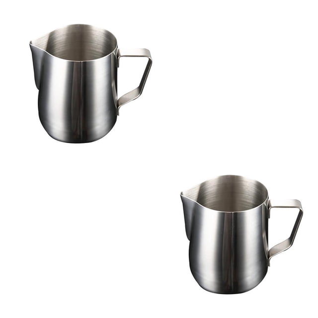Toystoory Jarra de café espumoso de acero inoxidable, taza de flores, capuchino, leche, tazas de café expreso, Latte Art, espumador de leche, jarra para Type2 NO2 Toystoory CBP093588