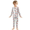 thumbnail image 3 of joogoo Blue Bows Disco Balls 2 Piece Long Sleeve Tee and Pants Cotton Pajama Set 8Y, 3 of 7