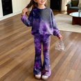 thumbnail image 2 of Ccpelsie Toddler Girl Fall Winter Clothes Fall Winter Outfits Sweatshirt Bell Bottom Pants for Girls(Light Pink,9-10 Years), 2 of 8