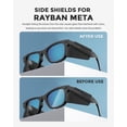 thumbnail image 3 of Smart Glasses Side Shields for Ray-Ban Meta,Silicone Smart Glasses Accessories fit for Wayfarer/Skyler/Headliner/Oakley HTSN (1 Pair), 3 of 7