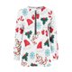 thumbnail image 5 of Pntutb, camiseta informal de manga larga con cuello en V de Navidad para mujer, blusa holgada con estampado de otoño, tops con cremallera Pntutb Pntutb-2389, 5 of 5