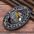 thumbnail image 4 of Racing Butterfly Indian Metal Men's Belt Buckle Western Cowboy Belts Buckle Fit 1.5" Wide Belt, 4 of 8