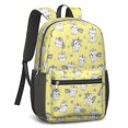 thumbnail image 2 of Unicorn and Cat Yellow Pattern 17" School Backpacks for Teens,Waterproof Oxford Fabric,S-Shape Padded Straps for School,Travel,Hiking,Camping, 2 of 6