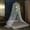 Light Grey (Silver) Body, variant on Halloween Glow in The Dark Bed Canopy Mosquito Net| Fits Crib,Twin, Full, Queen, King and Calking. 23" Diameter on top, 98" high