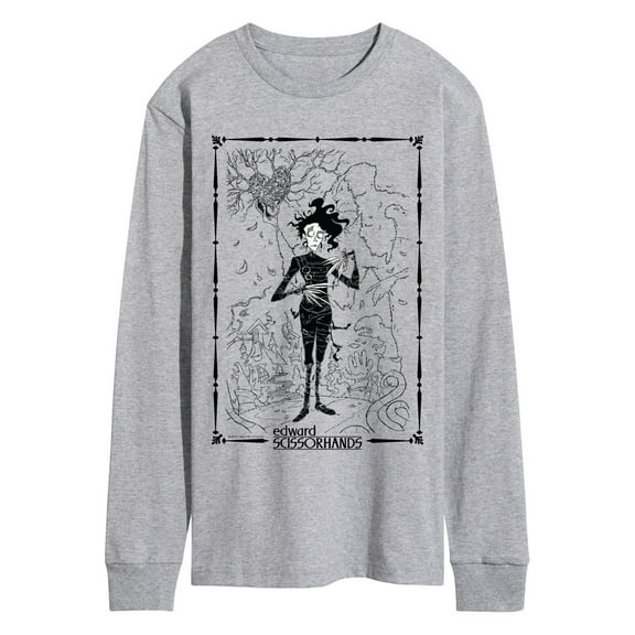 Edward Scissorhands - Frame Oversized - Men's Long Sleeve Graphic T-Shirt