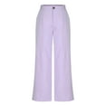 thumbnail image 4 of Wensltd Women Versatile Straight Tube High Waisted Commuting Suit Pants Wide Leg Pants, 4 of 7