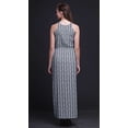 thumbnail image 2 of Bimba Geometric Ladies Sleeveless Long Print Maxi Dress with Side Slits Summer Wear-Large, 2 of 6