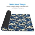 thumbnail image 3 of Xecao Japanese Water Wave for Waterproof Mouse Pad - Extended Contour Mouse Mat, Large Gaming Mousepad Laptop Keyboard Mat with Non-Slip Rubber Base, 3 of 8