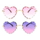 thumbnail image 1 of Gafas de sol de moda en 2 colores con protección UV400 y marco dorado. Púrpura + rosa, 1 of 9