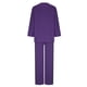thumbnail image 4 of Ichuanyi liquidación color color-cuello en v buque de manga tops de manga larga+ bolsas de cintura elástica pantalones largos de dos piezas ICHUANYI WER2023082211264, 4 of 5