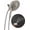 Spotshield Brushed Nickel-6-Spray, variant on Delta 6-setting In2ition 2-in-1 Dual Shower Head With Handheld High Proclean Spray Chrome Detachable Hose 1.75 Gpm Flow Rate 75655