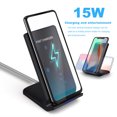 thumbnail image 3 of 15W Fast Wireless Charger Dock Charging Stand Station For Apple iPhone 14 Pro Max 14 Plus 13 Pro 12 11 XS XR 8 Samsung S22+ S21 S20 S10 Note20, 3 of 8