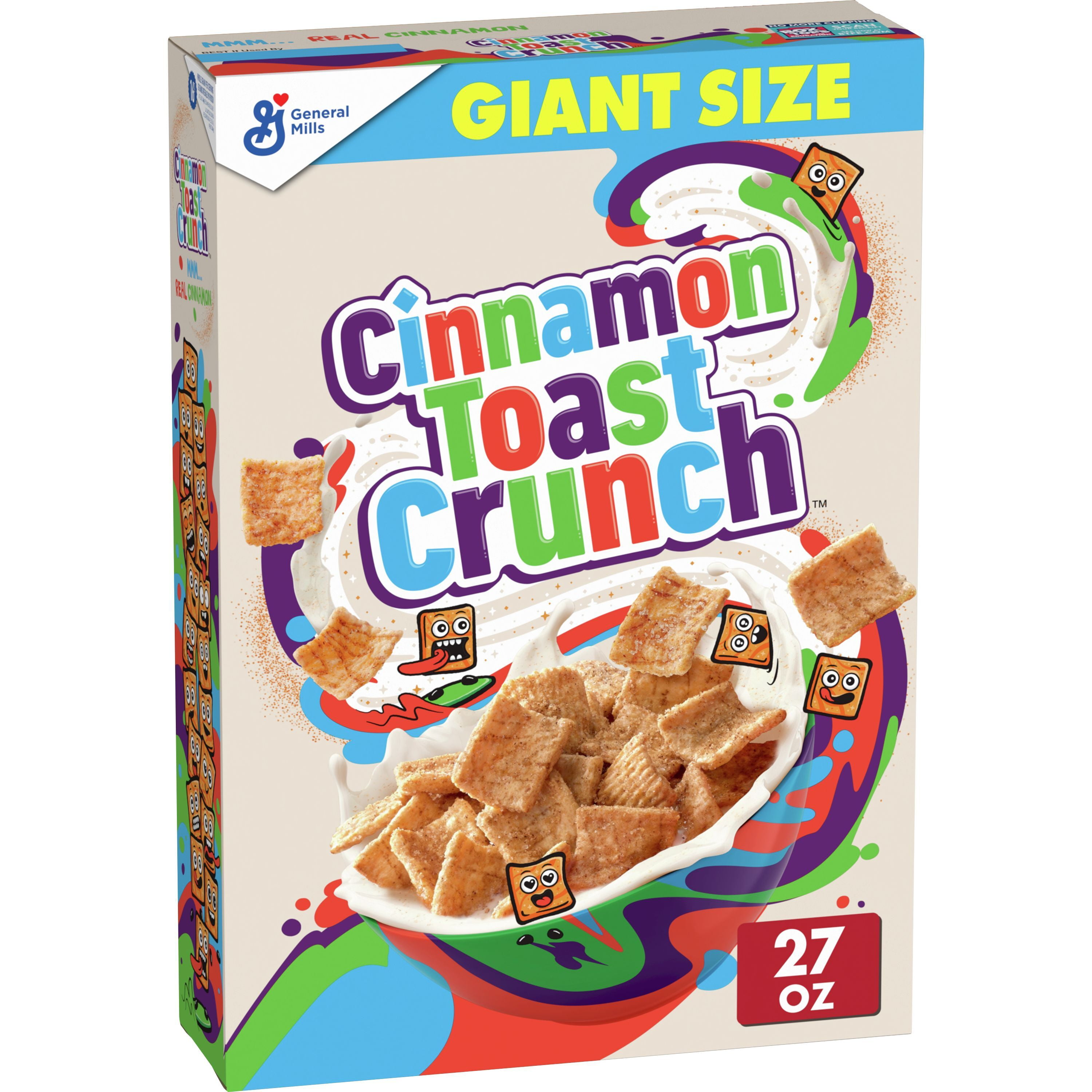 Original Cinnamon Toast Crunch Breakfast Cereal, 27 OZ Giant Size Box