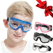 Visland Kids Glasses Children Goggles Eye Protective Full Eyes Protective Clear Lab Goggles Dustproof Windproof UV Playing Unisex Boys Girls For Outdoor Sport