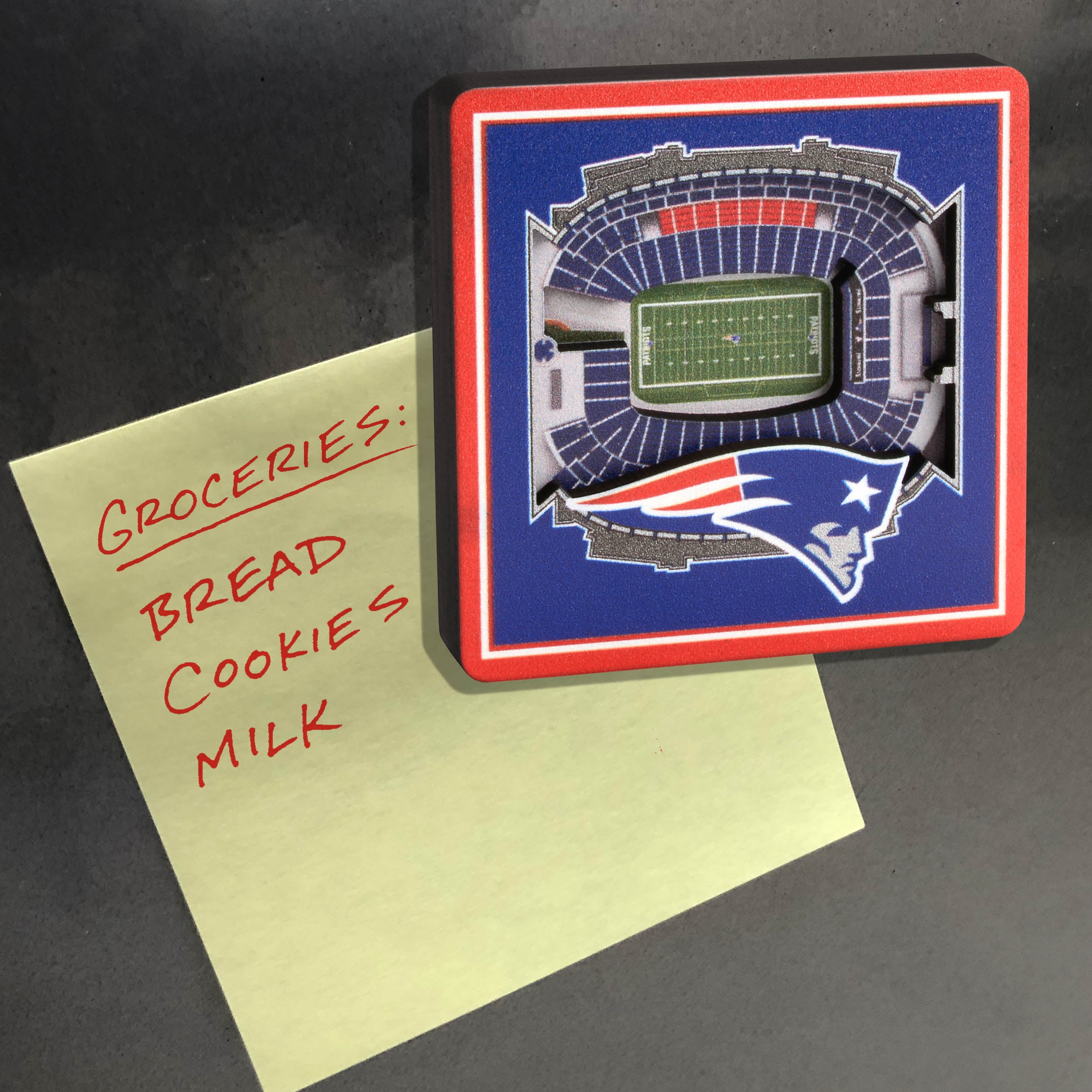 YouTheFan NFL New England Patriots 3D StadiumView Magnet