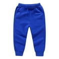 thumbnail image 2 of XXWXYD Toddler Boys Girls Solid Color Sweatpants Kids Sport Joggers Cotton Casual Playwear Jogger Pants Black Athletic Trousers Stretc𝗁y Comfy Loung𝖾 Winter, 2 of 4