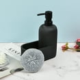 thumbnail image 3 of Trio Essentials Marble Kitchen Soap Dispenser Sponge Holder w/ Sponge, Dark Grey, 3 of 3