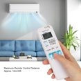 thumbnail image 1 of Télécommande de Climatiseur pour Sanyo, Télécommande de Remplacement Universelle pour Climatiseur, Distance de Contrôle de 10m, pour Sanyo AX1/3 Climatiseur Blanc, 1 of 8