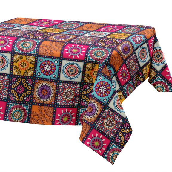 Everyday Essentials Tablecloths – Stain-Resistant Fabric, Wrinkle-Free Table Cover for Dining Room