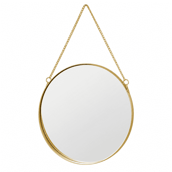 Florvian Decorative Hanging Wall Mirror Small Vintage Mirror for Wall Frame Mirror Wall Mirrors Easy Mounting for Bathroom Home