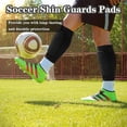 thumbnail image 2 of Shin Guards Kids，Non-Slip Calf Compression Sleeve with Honeycomb Pads, Football  Socks Featuring Collision Avoidance, Breathable Shin Pads for Kids and Adult Outdoor Sports, 2 of 7