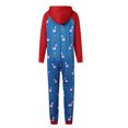 thumbnail image 3 of Wangsaura Pyjama une Pièce à Capuche Parent-Enfant Imprimé de Noël Mignon avec Fermeture Éclair, 3 of 9