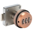 thumbnail image 4 of Combination Cam Lock Zinc Alloy Keyless Password Drawer Lock for Home Office Wardrobe Locker Bronze, 4 of 14