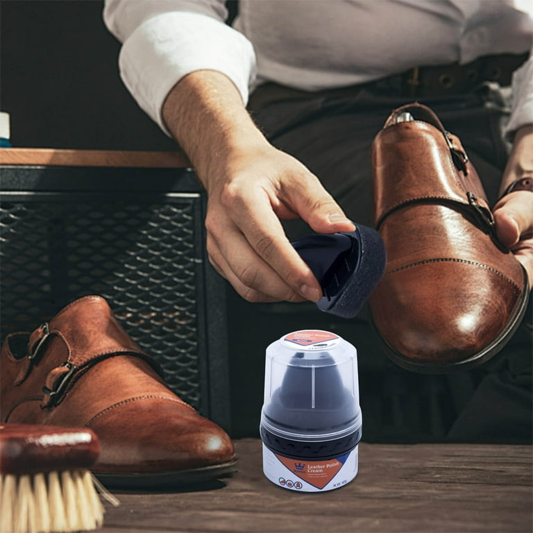 Leather Repair Cream Liquid Shoe Polish Shoe Care Shoe Cream with Sponge Applicator Protects Leather from Scuffs and Scratches Best for All Kind of